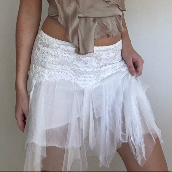Free People Dresses & Skirts - Free People x Brenda Knight chiffon fairy mini skirt